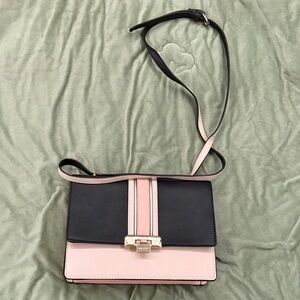 ALDO Black and Blush Two-Tone Crossbody Bag